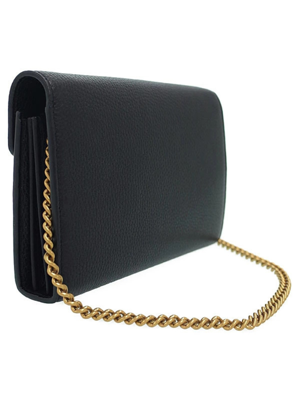 Gucci Wallet Chain Marmont GG Black